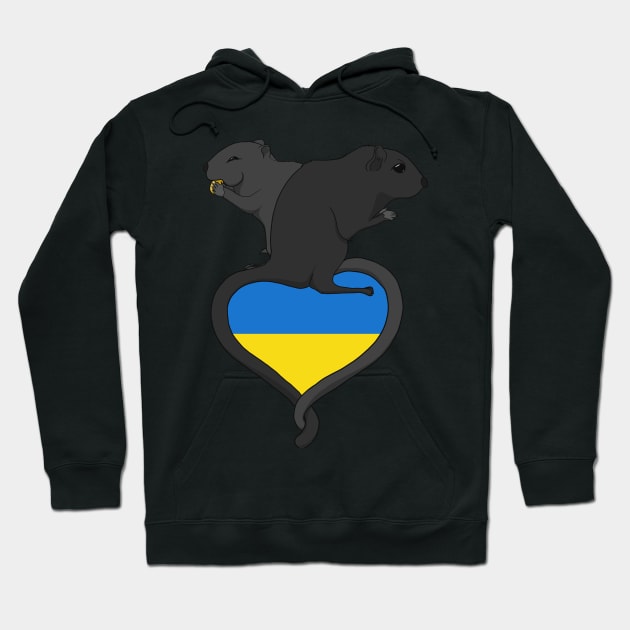 Gerbil Ukraine (dark) Hoodie by RampArt